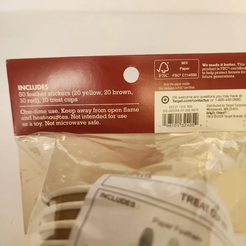 Spritz Treat Cup Kit Of Thanksgiving Turkey Makes 10